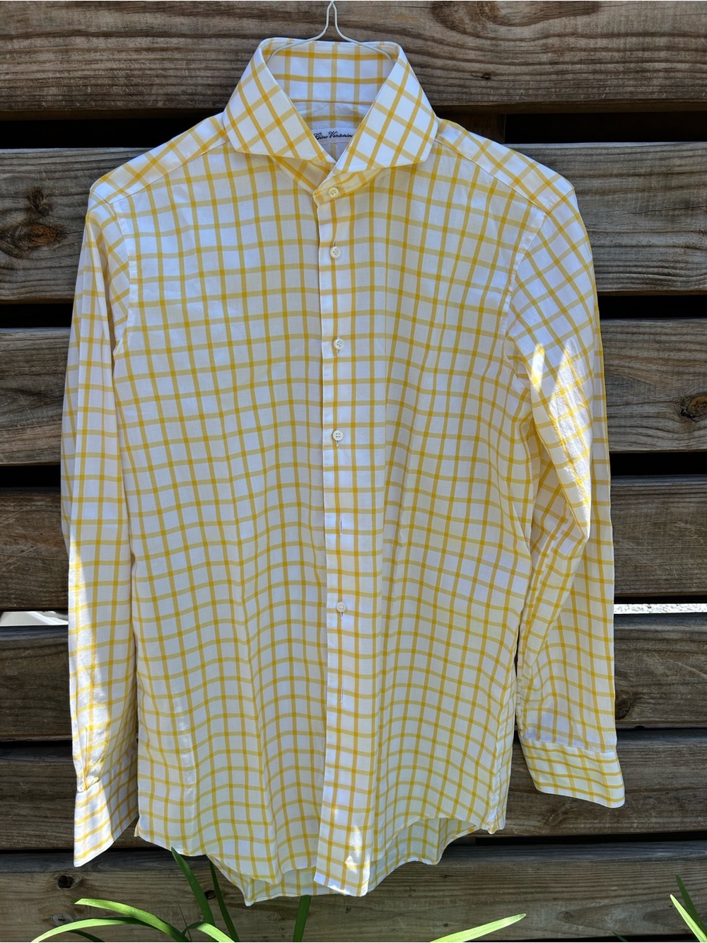 Bespoke Handmade Cotton Button Down Shirt - M